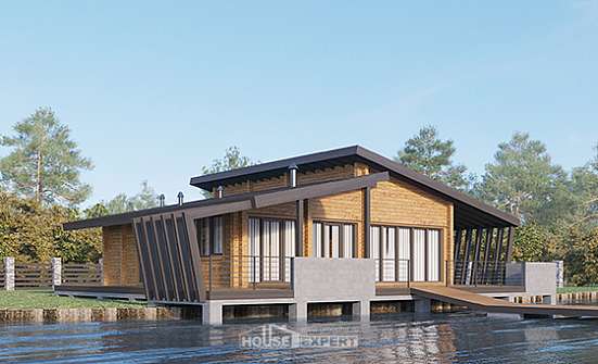 100-007-П Проект бани из бревен Самара | Проекты домов от House Expert