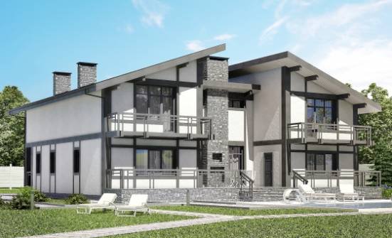 280-002-П Проект двухэтажного дома мансардой, доступный домик из кирпича Самара | Проекты домов от House Expert