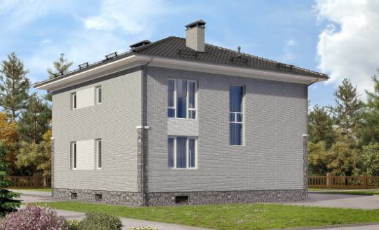 275-004-П Проект трехэтажного дома и гаражом, просторный домик из кирпича Самара | Проекты домов от House Expert