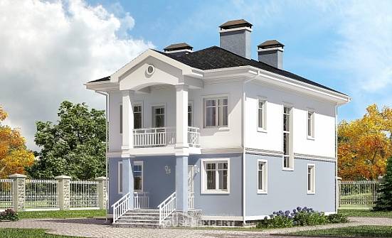 120-001-П Проект двухэтажного дома, недорогой коттедж из пеноблока Сызрань | Проекты домов от House Expert