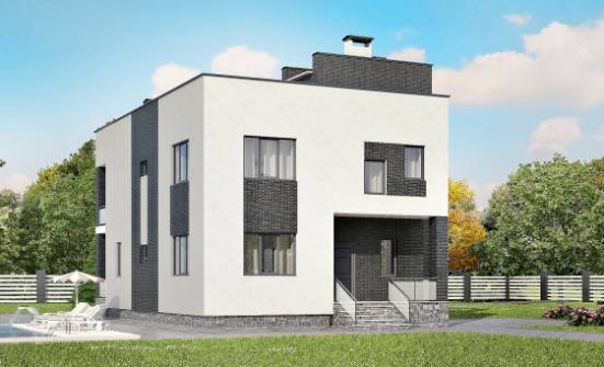 225-001-П Проект двухэтажного дома, современный коттедж из арболита Сызрань | Проекты домов от House Expert
