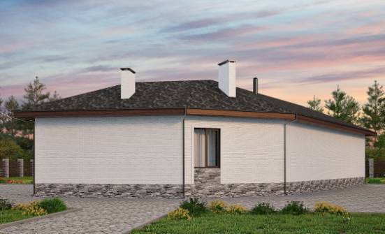 145-001-Л Проект бани из пеноблока Отрадный | Проекты одноэтажных домов от House Expert