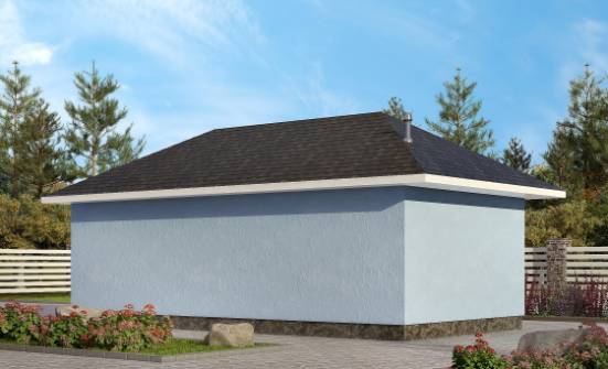 040-001-Л Проект гаража из пеноблока Отрадный | Проекты одноэтажных домов от House Expert
