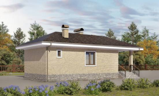 040-002-П Проект бани из пеноблока Жигулёвск | Проекты одноэтажных домов от House Expert