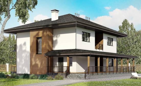 245-001-П Проект двухэтажного дома, просторный домик из арболита Сызрань | Проекты домов от House Expert