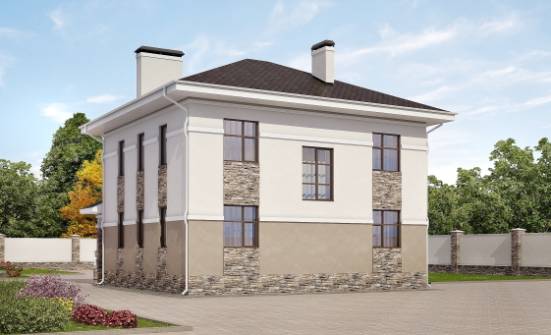 150-014-П Проект двухэтажного дома, доступный загородный дом из арболита Новокуйбышевск | Проекты домов от House Expert