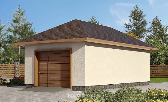 040-001-П Проект гаража из блока Жигулёвск | Проекты домов от House Expert