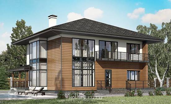 245-001-П Проект двухэтажного дома, просторный домик из арболита Сызрань | Проекты домов от House Expert