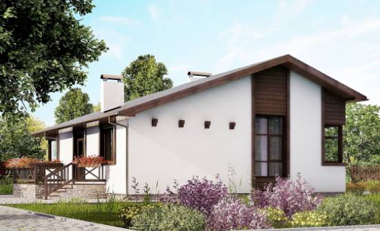 110-003-П Проект одноэтажного дома, экономичный коттедж из газобетона Самара | Проекты домов от House Expert