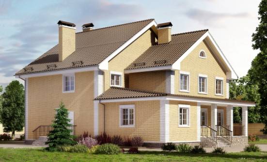 320-003-Л Проект двухэтажного дома, просторный дом из твинблока Новокуйбышевск | Проекты домов от House Expert
