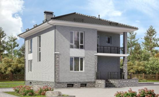 275-004-П Проект трехэтажного дома и гаражом, просторный домик из кирпича Самара | Проекты домов от House Expert