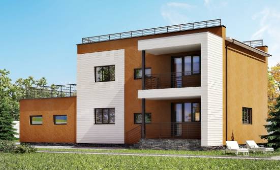 180-012-П Проект двухэтажного дома, гараж, уютный дом из кирпича Жигулёвск | Проекты домов от House Expert