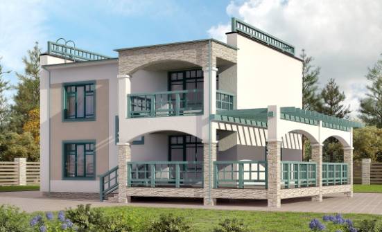 150-010-П Проект двухэтажного дома, красивый коттедж из кирпича Жигулёвск | Проекты домов от House Expert