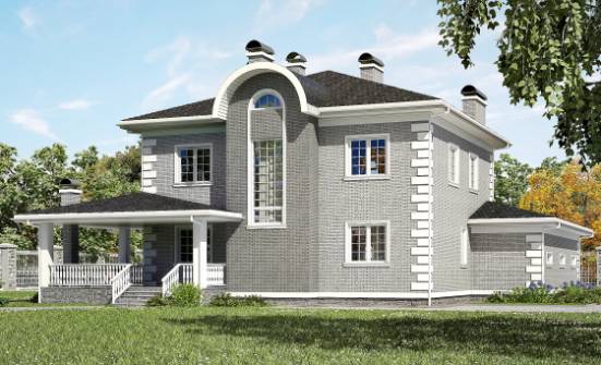 245-004-Л Проект двухэтажного дома и гаражом, простой дом из кирпича Жигулёвск | Проекты домов от House Expert
