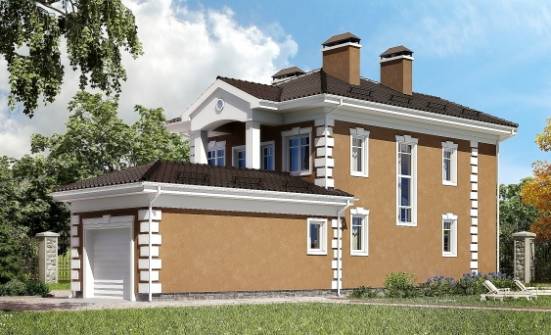 150-006-П Проект двухэтажного дома, гараж, доступный домик из керамзитобетонных блоков Жигулёвск | Проекты домов от House Expert