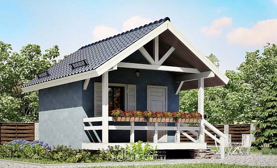 020-001-П Проект одноэтажного дома, экономичный коттедж из дерева Самара | Проекты домов от House Expert
