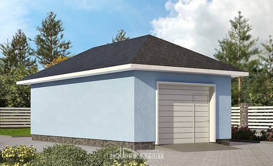 040-001-Л Проект гаража из пеноблока Отрадный | Проекты домов от House Expert