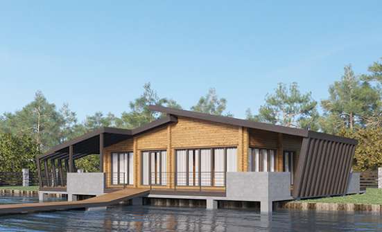 100-007-П Проект бани из бревен Самара | Проекты одноэтажных домов от House Expert