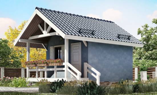 020-001-П Проект одноэтажного дома, экономичный коттедж из дерева Самара | Проекты одноэтажных домов от House Expert