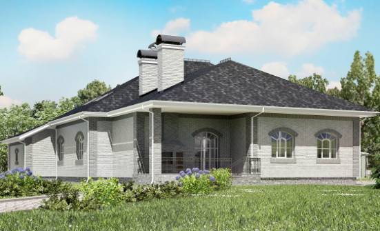 385-001-П Проект двухэтажного дома с мансардой и гаражом, уютный загородный дом из бризолита Самара | Проекты домов от House Expert