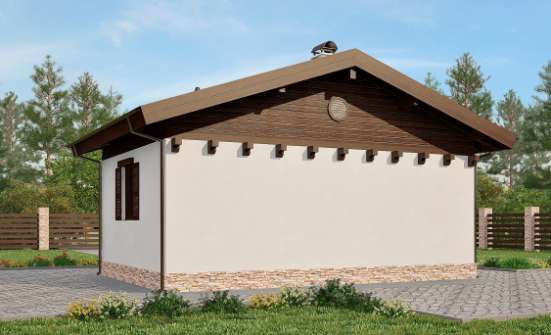 040-003-П Проект бани из теплоблока Сызрань | Проекты домов от House Expert