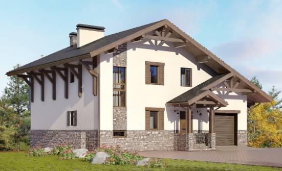 305-002-Л Проект трехэтажного дома с мансардой, красивый дом из кирпича Сызрань | Проекты домов от House Expert
