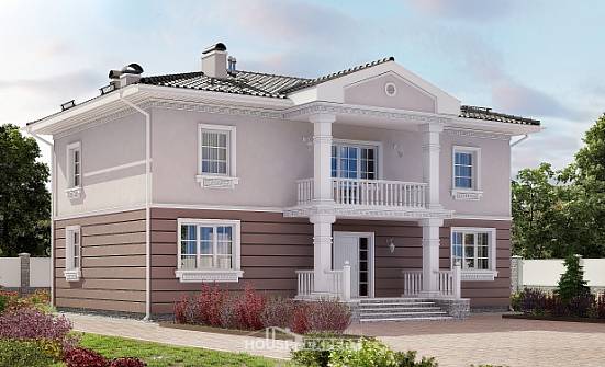 210-005-П Проект двухэтажного дома, средний коттедж из арболита Новокуйбышевск | Проекты домов от House Expert