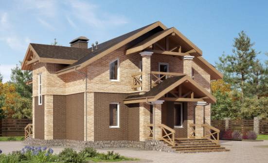 160-014-П Проект двухэтажного дома, классический домик из арболита Самара | Проекты домов от House Expert