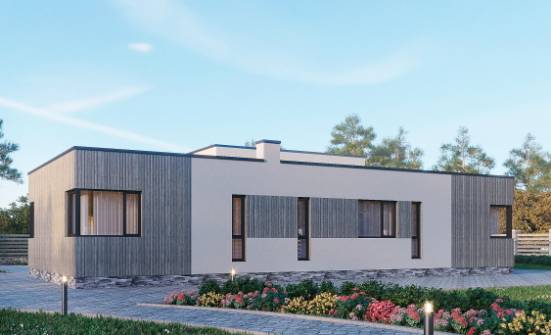 175-001-Л Проект одноэтажного дома, небольшой коттедж из газосиликатных блоков Самара | Проекты домов от House Expert