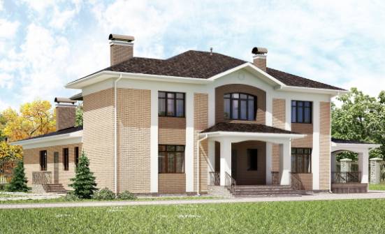 520-001-П Проект трехэтажного дома, огромный загородный дом из арболита Новокуйбышевск | Проекты домов от House Expert
