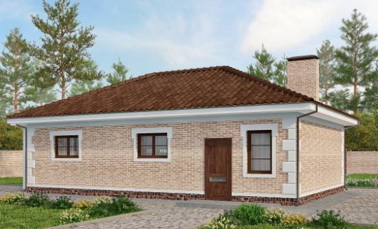 070-005-П Проект гаража из кирпича Отрадный | Проекты домов от House Expert
