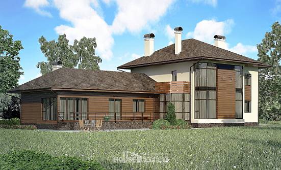 300-001-П Проект двухэтажного дома, классический дом из кирпича Сызрань | Проекты домов от House Expert