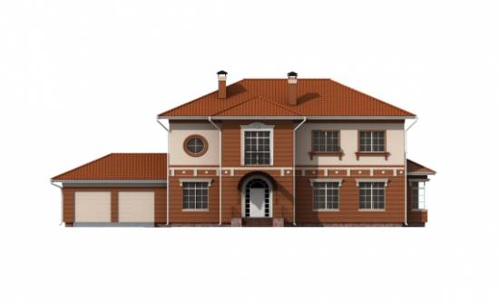 285-001-Л Проект двухэтажного дома и гаражом, большой домик из кирпича Сызрань | Проекты домов от House Expert