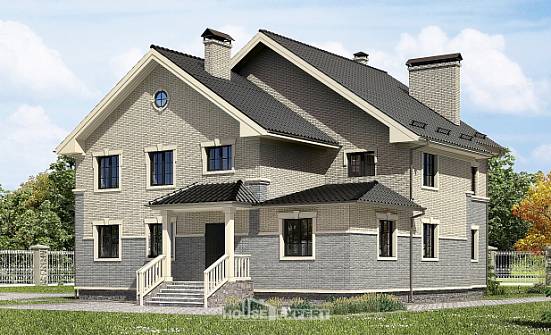 300-004-П Проект двухэтажного дома, классический коттедж из поризованных блоков Самара | Проекты домов от House Expert