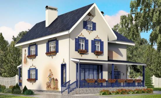 180-003-П Проект двухэтажного дома, бюджетный коттедж из кирпича Новокуйбышевск | Проекты домов от House Expert