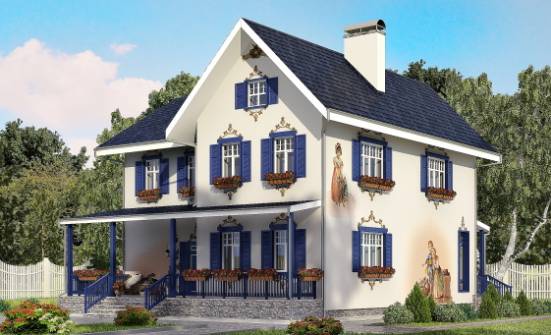 180-003-П Проект двухэтажного дома, бюджетный коттедж из кирпича Новокуйбышевск | Проекты домов от House Expert