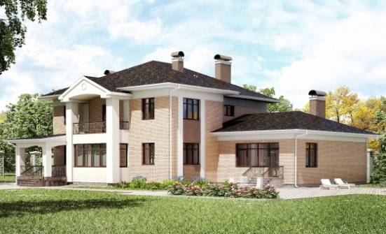 520-001-П Проект трехэтажного дома, огромный загородный дом из арболита Новокуйбышевск | Проекты домов от House Expert