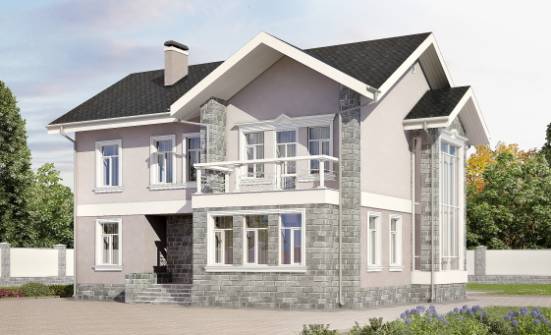 170-008-П Проект двухэтажного дома, доступный дом из блока Жигулёвск | Проекты домов от House Expert