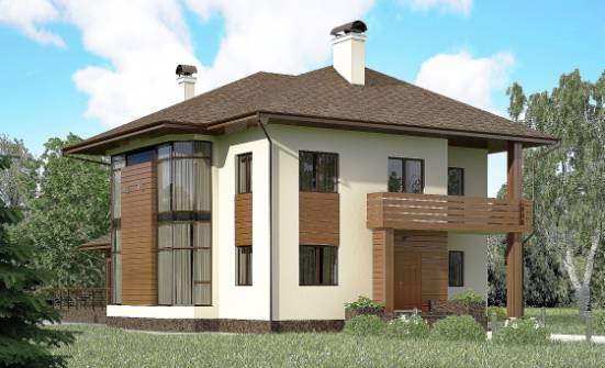 300-001-П Проект двухэтажного дома, классический дом из кирпича Сызрань | Проекты домов от House Expert