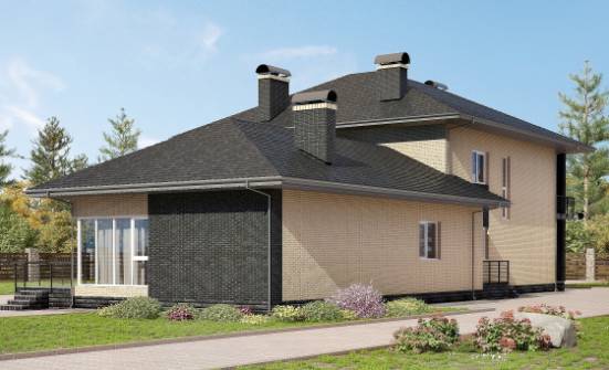 305-003-Л Проект двухэтажного дома, огромный загородный дом из поризованных блоков Сызрань | Проекты домов от House Expert