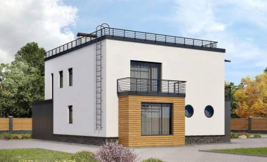 260-002-П Проект двухэтажного дома и гаражом, огромный дом из бризолита Сызрань | Проекты домов от House Expert