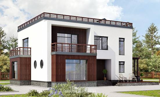 215-002-П Проект двухэтажного дома, простой дом из теплоблока Сызрань | Проекты домов от House Expert