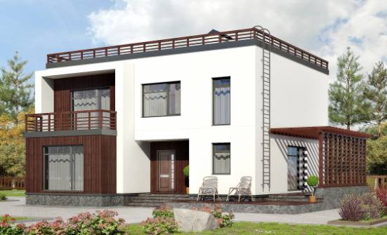 215-002-П Проект двухэтажного дома, простой дом из теплоблока Сызрань | Проекты домов от House Expert