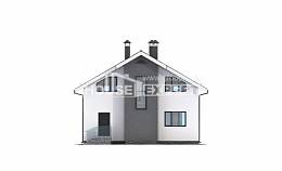 150-005-Л Проект двухэтажного дома мансардой, экономичный дом из газосиликатных блоков Самара, House Expert