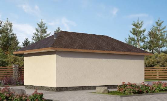 040-001-П Проект гаража из блока Отрадный | Проекты одноэтажных домов от House Expert