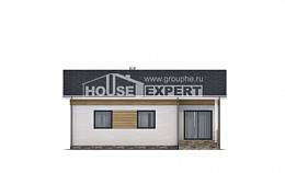 080-004-П Проект одноэтажного дома, уютный дом из газобетона Сызрань, House Expert
