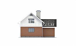 120-002-Л Проект двухэтажного дома с мансардным этажом, гараж, современный дом из теплоблока Самара, House Expert