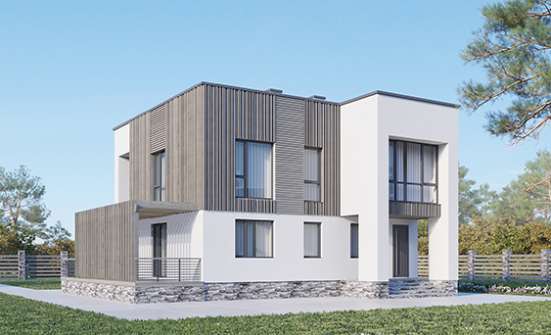 150-017-П Проект двухэтажного дома, простой загородный дом из газосиликатных блоков Отрадный | Проекты домов от House Expert