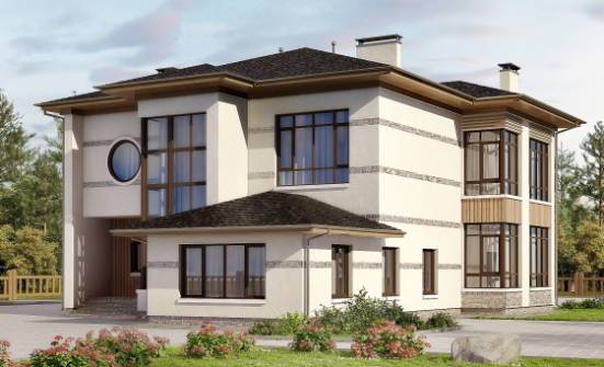 345-001-П Проект двухэтажного дома, уютный дом из арболита Отрадный | Проекты домов от House Expert