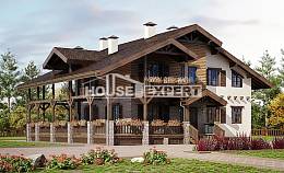 400-004-П Проект трехэтажного дома мансардой, гараж, красивый дом из кирпича Новокуйбышевск, House Expert